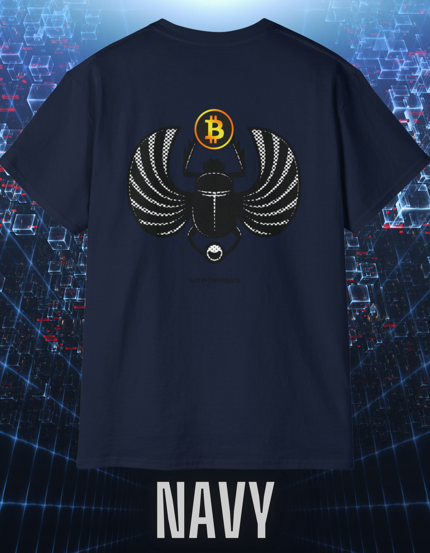 CRYPTO PHARAOH 001 - UNISEX COTTON T-SHIRT