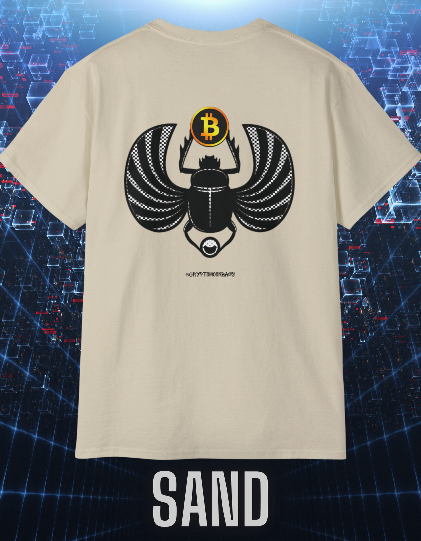 CRYPTO PHARAOH 001 - UNISEX COTTON T-SHIRT