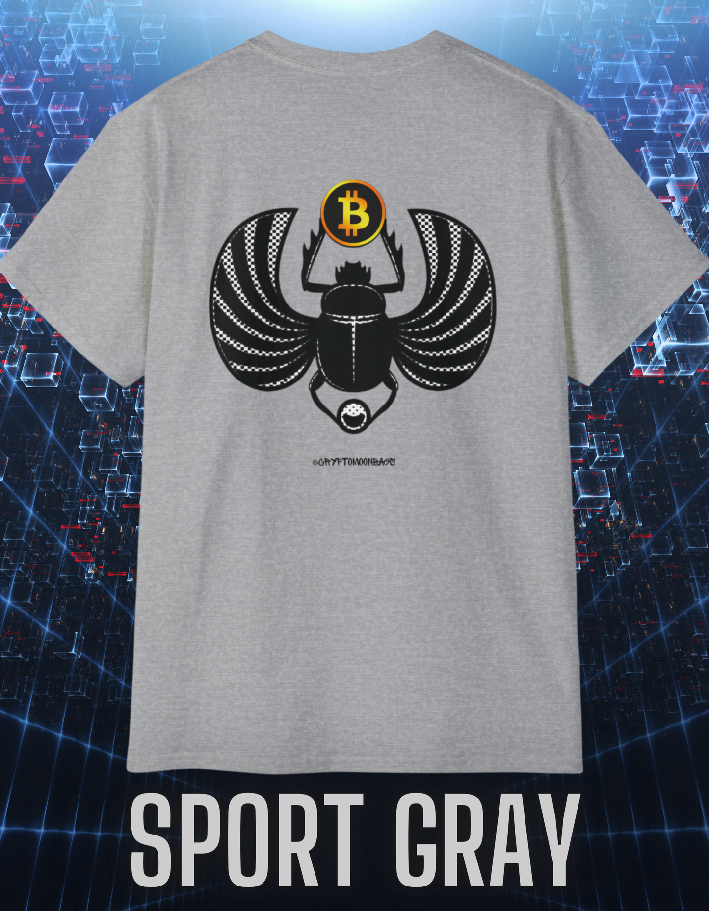 CRYPTO PHARAOH 001 - UNISEX COTTON T-SHIRT