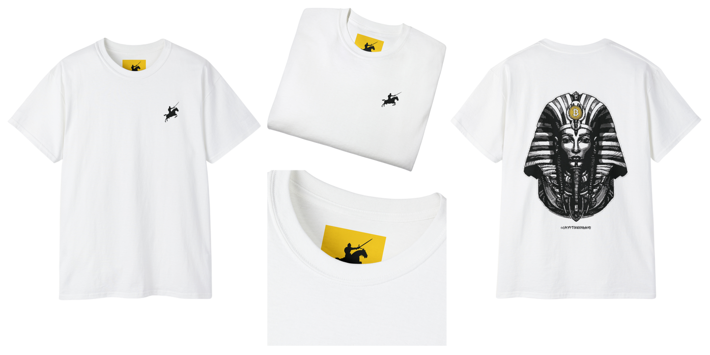 CRYPTO PHARAOH 015 - UNISEX COTTON T-SHIRT