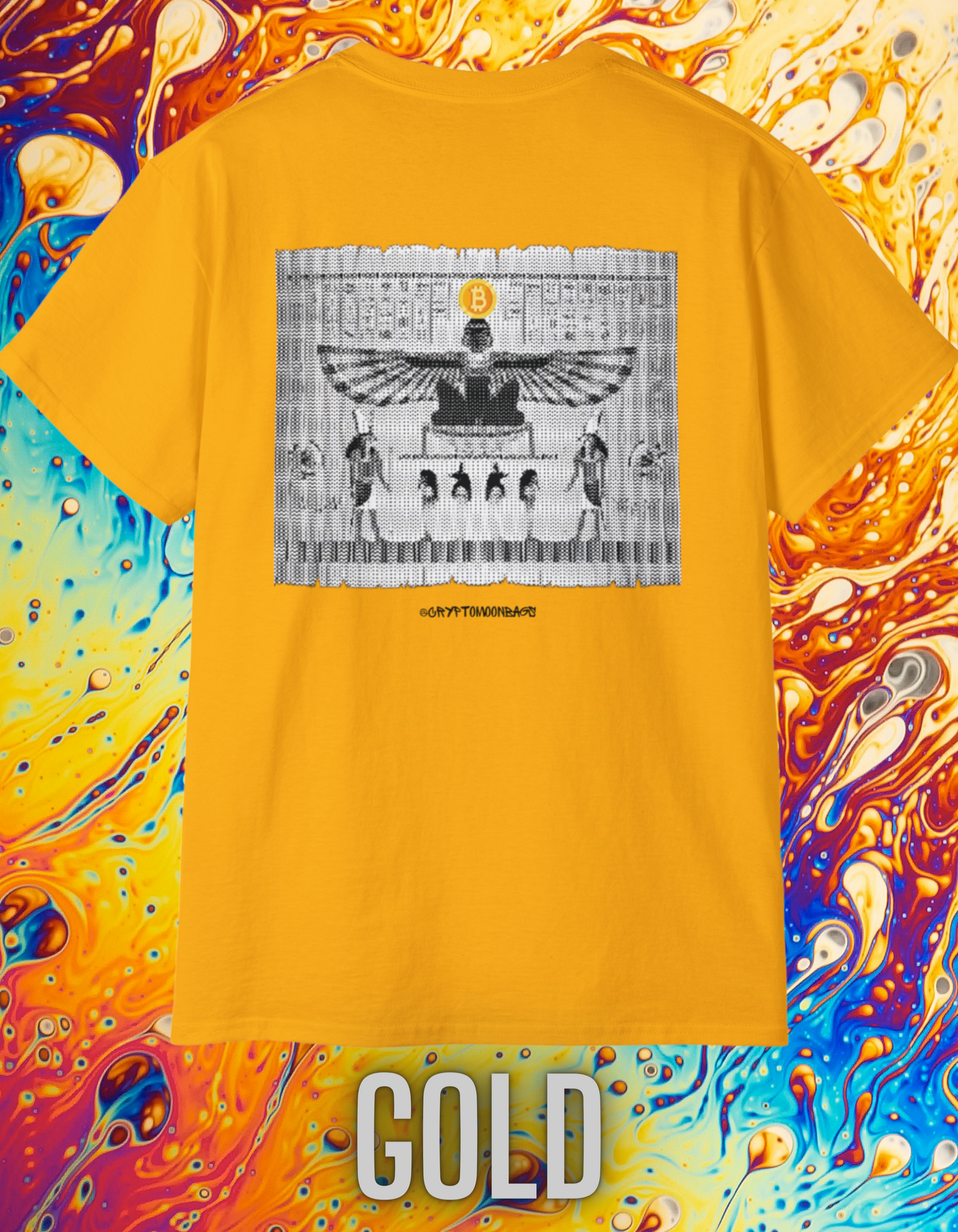 CRYPTO PHARAOH 018 - UNISEX COTTON T-SHIRT