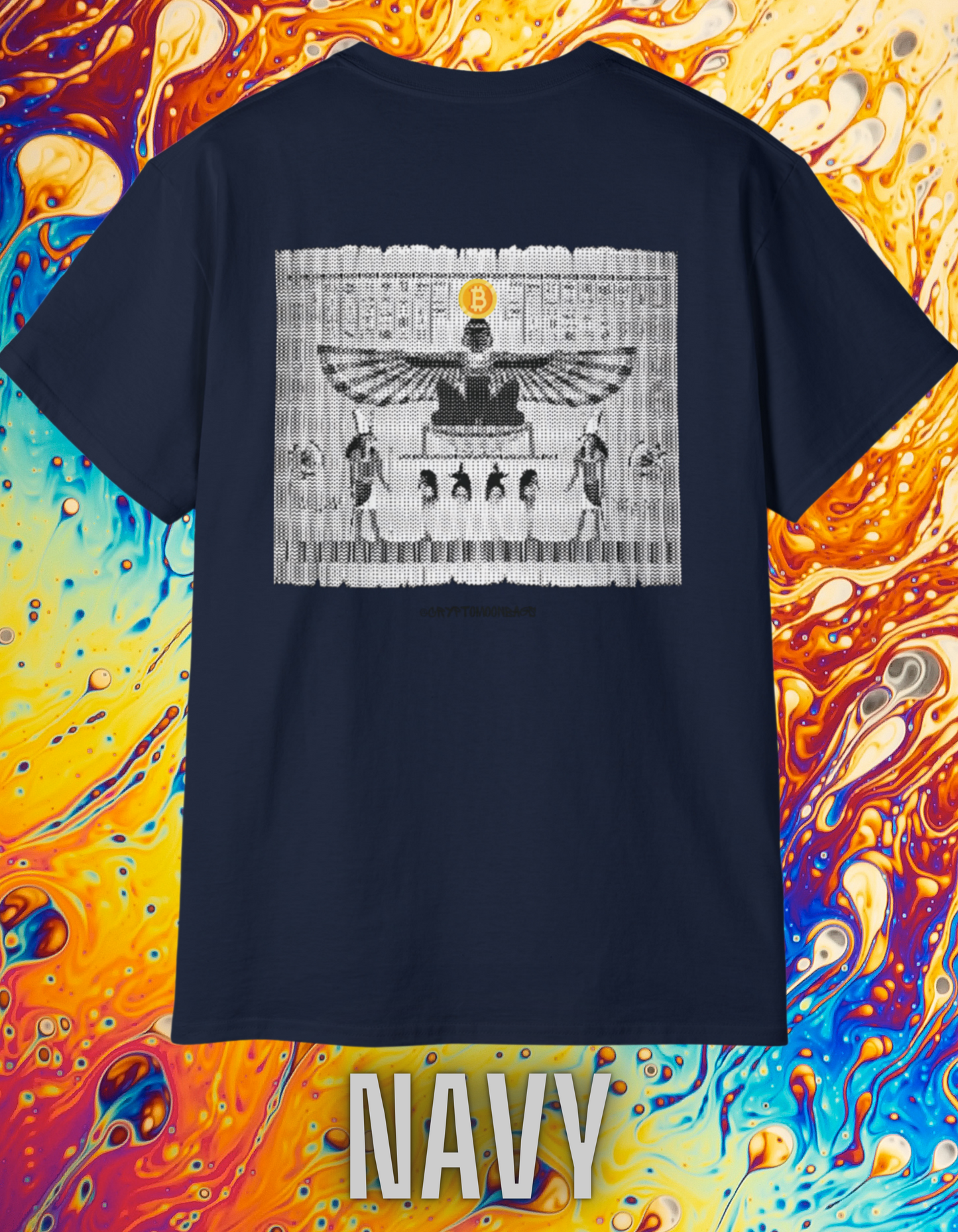CRYPTO PHARAOH 018 - UNISEX COTTON T-SHIRT