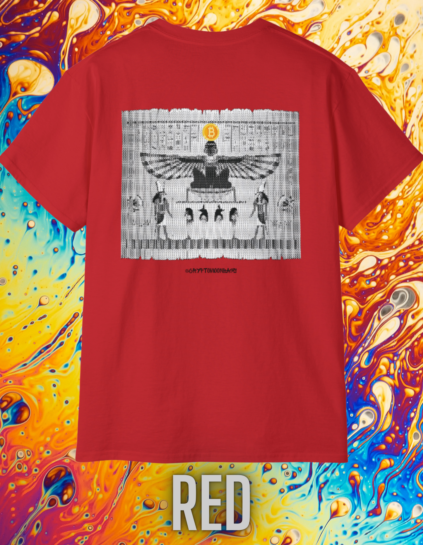 CRYPTO PHARAOH 018 - UNISEX COTTON T-SHIRT