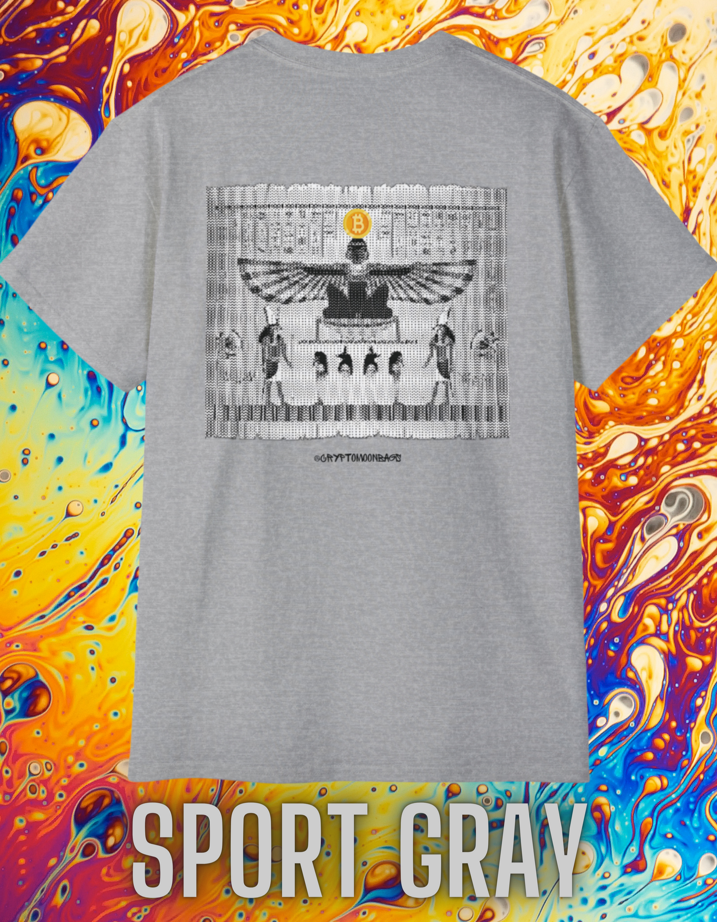 CRYPTO PHARAOH 018 - UNISEX COTTON T-SHIRT