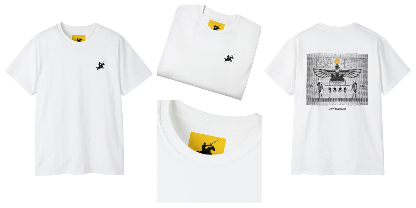 CRYPTO PHARAOH 018 - UNISEX COTTON T-SHIRT