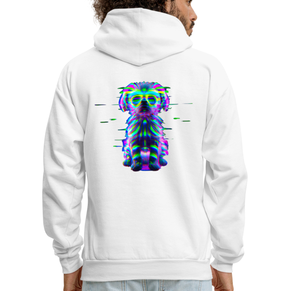 Hanes Men's _Ai Generated Hoodie - white