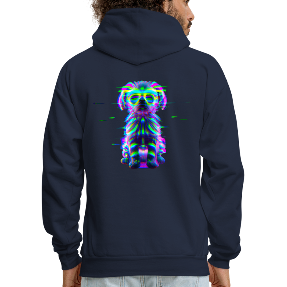 Hanes Men's _Ai Generated Hoodie - navy