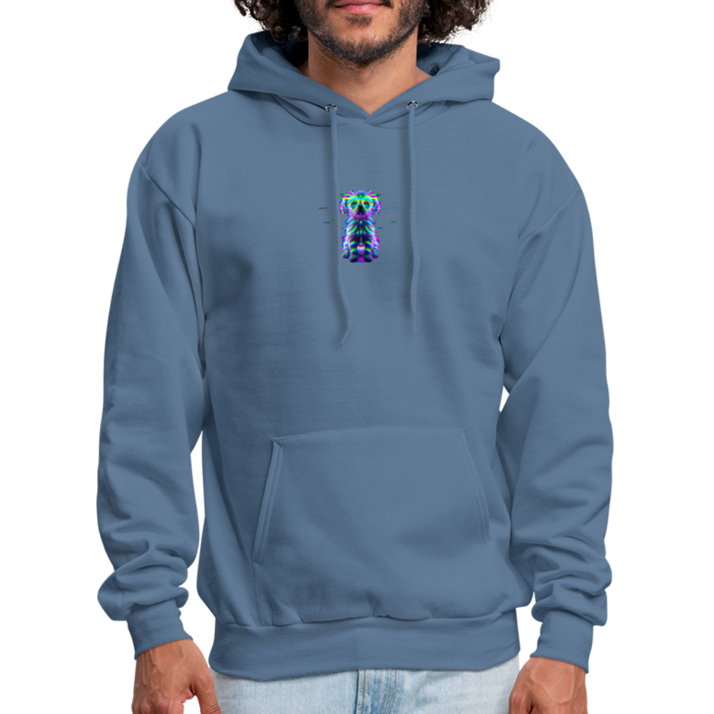 Hanes Men's _Ai Generated Hoodie - denim blue