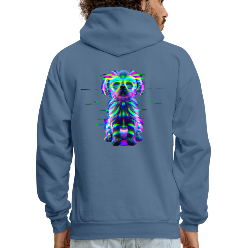 Hanes Men's _Ai Generated Hoodie - denim blue