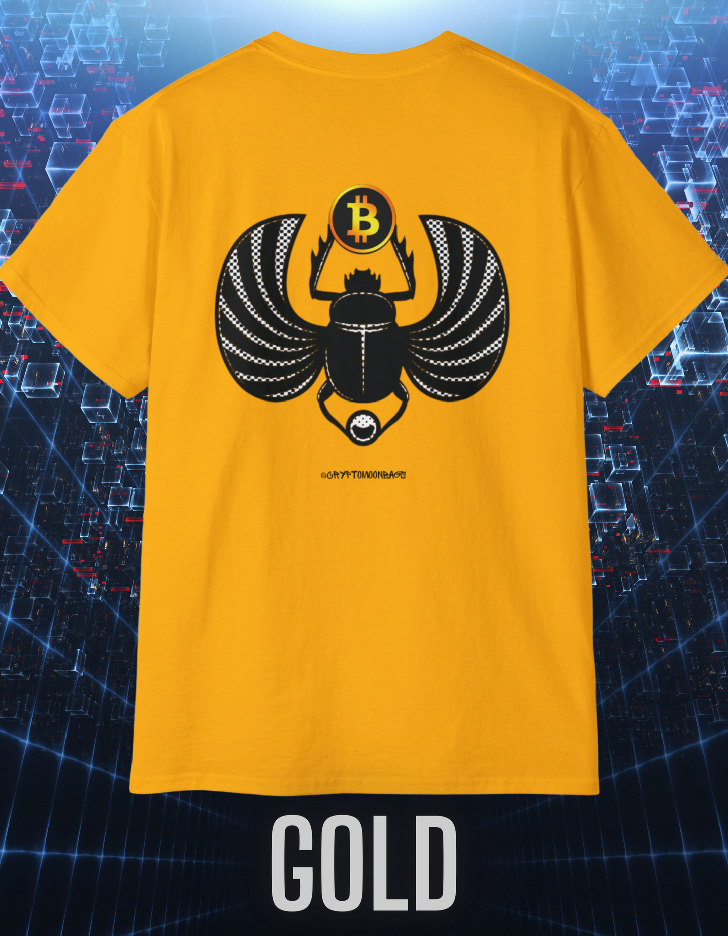 CRYPTO PHARAOH 001 - UNISEX COTTON T-SHIRT
