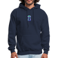 Hanes Men's _Ai Generated Hoodie - navy
